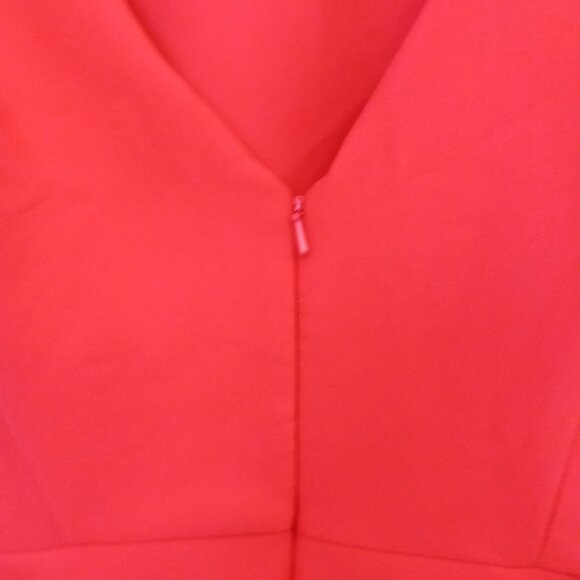 Topshop Womens Peplum Scuba Material Pencil Dress Size 2 Cocktail Bodycon Office - Picture 5 of 7